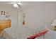 Bright bedroom with coordinating furnishings and neutral walls at 270 E James Cir, Hampton, GA 30228