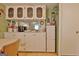 Kitchen cabinetry and dining area offering a practical setup at 270 E James Cir, Hampton, GA 30228