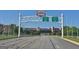 Entryway to Atlanta Motor Speedway, featuring signage for accessible parking and the infield club at 270 E James Cir, Hampton, GA 30228