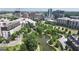 Scenic aerial view featuring the Atlanta BeltLine, a vibrant park, and modern residential buildings at 818 Springdale Ne Rd, Atlanta, GA 30306