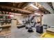 Unfinished basement with exposed ductwork and ample space for storage or customization at 75 Barber Rd, Carrollton, GA 30116
