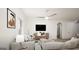 Bright and airy living room featuring stylish furnishings, neutral decor, and plenty of natural light at 100 Grande Bishop Dr, Fairburn, GA 30213