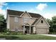 Beautiful two-story home with brown siding, a welcoming front porch and attached two-car garage at 446 Cantrell Drive, Dallas, GA 30157