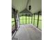 Enclosed porch providing a serene view of the backyard and surrounding greenery, perfect for relaxation and enjoying nature at 650 Flippen Rd, Stockbridge, GA 30281