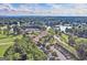 Aerial view of the golf course, lake and tennis courts from the sky at 2885 Laurel Green Ct, Roswell, GA 30076