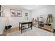 Bright home office with hardwood floors, a large desk, and a view of the outside at 2885 Laurel Green Ct, Roswell, GA 30076