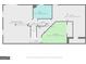 Basement floor plan showing layout of bedrooms, bathroom, and recreation space at 1124 Ponderosa Park Dr, Forest Park, GA 30297