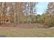 A view of the backyard and surrounding trees at 355 Woodbyne Dr, Fayetteville, GA 30214