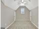 Bonus room with vaulted ceiling, carpet, and a window with blinds at 355 Woodbyne Dr, Fayetteville, GA 30214