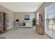 Modern home office with sleek furniture, ample storage, and a calming workspace at 355 Woodbyne Dr, Fayetteville, GA 30214