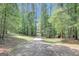 Tree-lined driveway leading through a lush forest, offering a sense of privacy and natural beauty at 9706 Holly Hill Way, Jonesboro, GA 30238