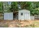 Outdoor shed with door at 341 Jodeco Station E Cir, Stockbridge, GA 30281
