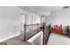 Hallway with wood railing at 360 Grandmas Ln, Fayetteville, GA 30215