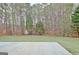 Spacious backyard with lush trees and a concrete patio for relaxing at 131 Meadowbrook Ln, Grantville, GA 30220