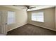 This bedroom features carpet, neutral colored walls and a ceiling fan with light at 2469 Baywood Se Dr, Atlanta, GA 30315