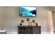 Living room with TV and modern console at 160 Elysian Dr, Fayetteville, GA 30214