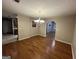 Open dining room featuring hard wood flooring at 5761 Hancock Dr, Social Circle, GA 30025