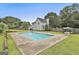 Backyard pool with a diving board and plenty of space for entertaining at 125 Drennan Dr, Fayetteville, GA 30215