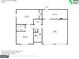 Schematic basement plan outlining the layout of a bedroom, bathroom, Gathering room, and garage at 426 Summer Hill Cir, Stockbridge, GA 30281