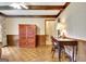 Office space features hardwood floors, built in cabinets and desk at 550 Hawthorne Dr, Fayetteville, GA 30214