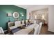 Elegant dining room with stylish decor, modern lighting, and ample seating for Gathering gatherings at 351 Friendship Oak Way, Hampton, GA 30228