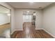 View of the open dining room and adjacent kitchen at 8330 N Sterling Lakes Dr, Covington, GA 30014