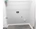 Clean laundry room with gray vinyl flooring and white wall with utilities connection at 3700 Newhalem Sw St, Atlanta, GA 30331