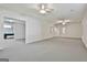 Large basement includes a spacious room with a billiards table for entertainment at 133 Sea Island Dr, Peachtree City, GA 30269