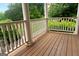 Inviting porch with wood flooring and white railing, perfect for relaxing outdoors at 1014 Overlook Dr, Villa Rica, GA 30180