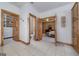 Hallway that connects to multiple rooms including an office, a bedroom and a bathroom at 715 Branchview Ct, Mcdonough, GA 30252