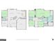 Combined floor plan featuring layout of main and upper floors with labeled rooms at 634 Gardner Rd, Stockbridge, GA 30281