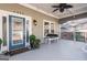Covered front porch featuring stylish seating and decor, creating an inviting entrance to the home at 1450 Elizabeth Ln, East Point, GA 30344