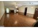 Spacious living room with wood floors, fireplace, and vaulted ceiling at 416 Winterwood Dr, Stockbridge, GA 30281