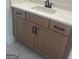 Close-up of a well-appointed bathroom vanity with countertop and cabinet at 129 Silvercrest Dr # 57, Acworth, GA 30101