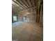 Unfinished basement with wooden framework, showing potential space at 149 Silvercrest Dr # 58, Acworth, GA 30101