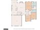 Detailed floor plan showcasing the layout of the home, including the kitchen, living room, and bedrooms at 1129 River Green Ct, Mcdonough, GA 30252