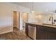 Well-designed kitchen featuring stainless steel appliances, a large island, and ample storage space at 220 Fern Dale Dr # 71, Fairburn, GA 30213