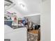 Spacious attic with ample storage shelving, clothing rack and extra space at 2694 Greentree Se Dr, Marietta, GA 30067