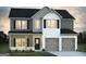 Charming two-story home featuring a covered front porch and a two-car garage, combining modern design with curb appeal at 506 Alford Cv # 89, Fairburn, GA 30213