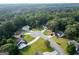 An aerial view of a neighborhood featuring well-maintained homes surrounded by lush greenery and mature trees at 1612 Cagle Ct, Lawrenceville, GA 30045