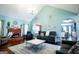 Cozy living room with vaulted ceilings, archways, and open floor plan at 1612 Cagle Ct, Lawrenceville, GA 30045