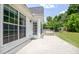 Inviting backyard featuring a porch swing, perfect for relaxation and outdoor enjoyment at 240 Turnbridge Cir, Peachtree City, GA 30269