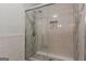 Shower with tile walls and floor at 489 Radar Dr, Hapeville, GA 30354