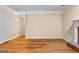 Spacious living room features hardwood floors, fireplace and crown molding at 130 Augusta Dr, Peachtree City, GA 30269