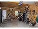 Well-organized garage featuring bikes, storage solutions, and ample workspace at 9342 Carillon Ct, Jonesboro, GA 30236