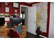 Bright home office with a map, desk and modern equipment for productivity at 9342 Carillon Ct, Jonesboro, GA 30236