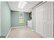 Practical laundry room with washer, dryer, and spacious closet for storage solutions at 423 Mephisto Cir, Lawrenceville, GA 30046