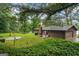 Spacious backyard with a trampoline, lush lawn, and mature trees, providing ample space for outdoor activities and enjoyment at 69 Trace Ct, Stockbridge, GA 30281
