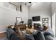 Cozy living room with fireplace and stylish decor, perfect for relaxing and entertaining at 1504 Oglethorpe Dr, Suwanee, GA 30024