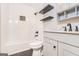 Well-lit bathroom with a subway-tiled shower/tub combo and a modern vanity at 548 Thomas Downs Way, Jonesboro, GA 30238